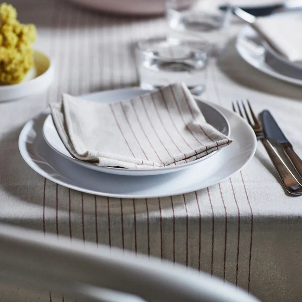2 IKEA OFTAST Side plates, white, 7 ½ 